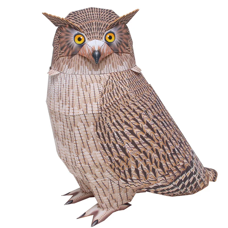 Art Craft Cardboard - Blakiston'ın Balık Baykuş El Yapımı Origami