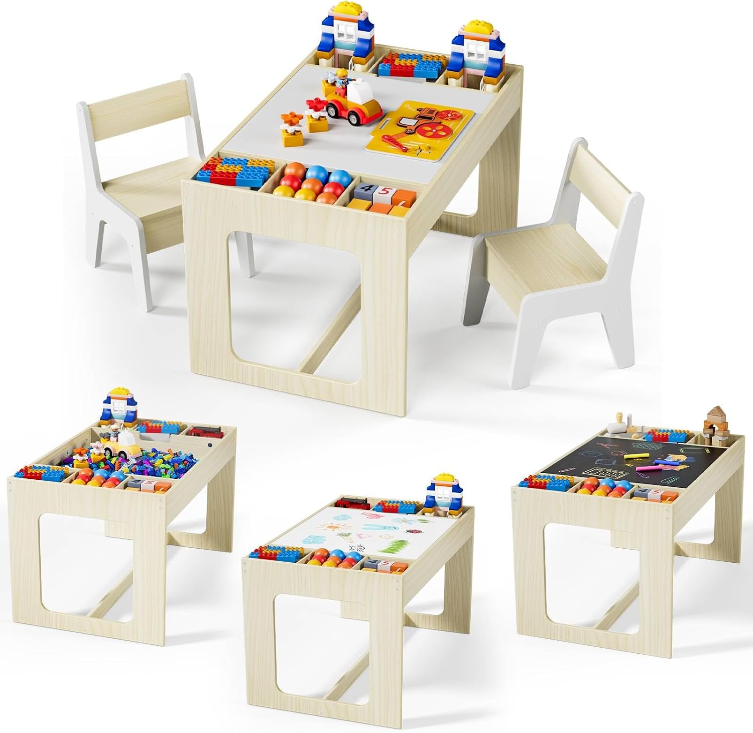 Art And Craft For Nursery - 3'ü 1 Arada Çocuk Sanat Masası