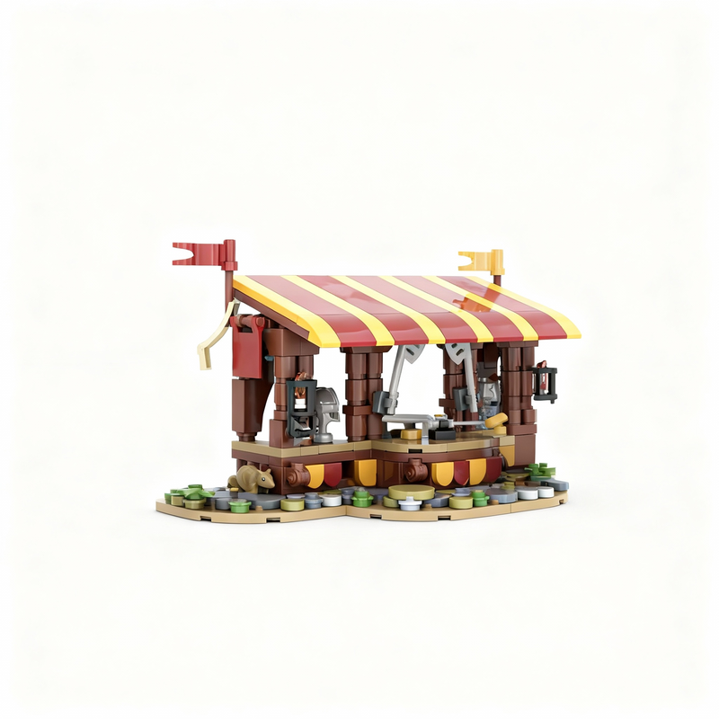 Art Craft Ideas For Christmas - 367 parça MOC Zırh Pazarı Kale