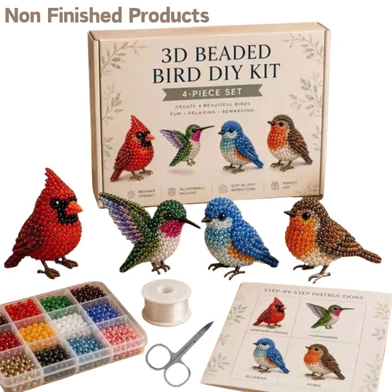 Craft And Art Difference - El Yapımı Boncuklu Kuş DIY El