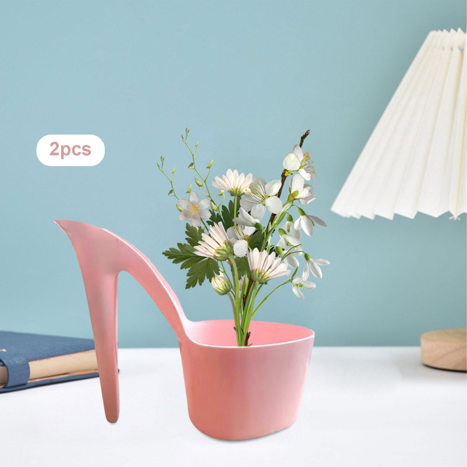 Art And Craft For Nursery - 2x Saksı Bayan Ayakkabı Şekli Sanat