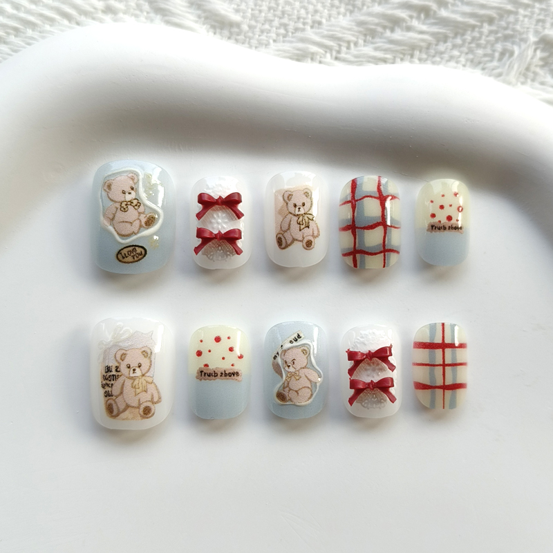 Art Craft Handmade - 10 Adet Kore Tarzı Sevimli Ayı