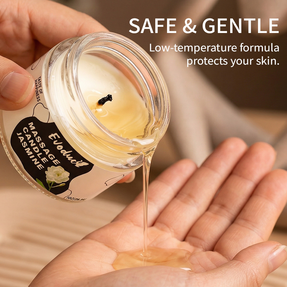 Soy Candle Fragrance Oil - Masaj Yağı Mumu Yasemin Soya Balmumu