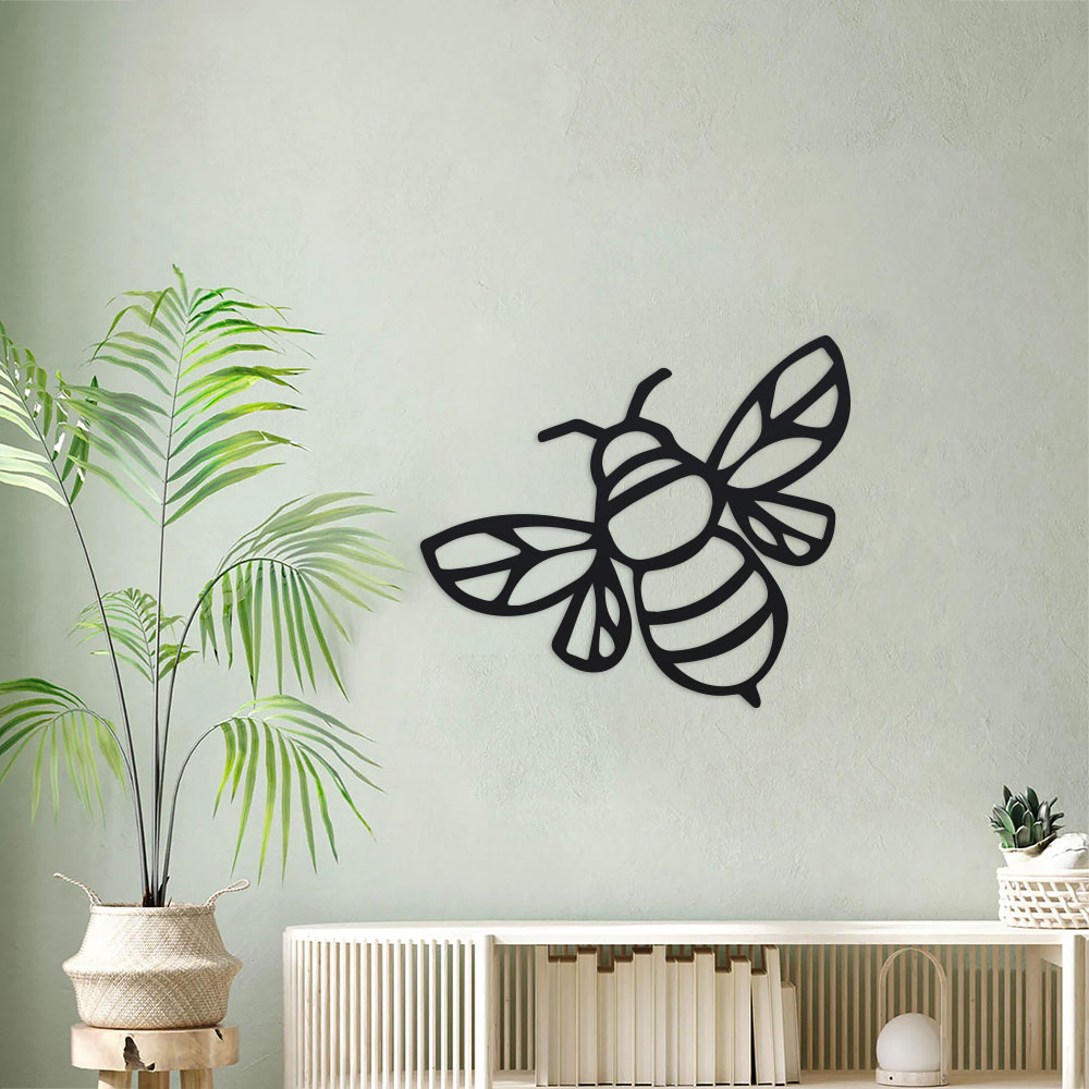 Art And Craft For Nursery - Metal Büyülü Arı Kovanı Tabela Seti