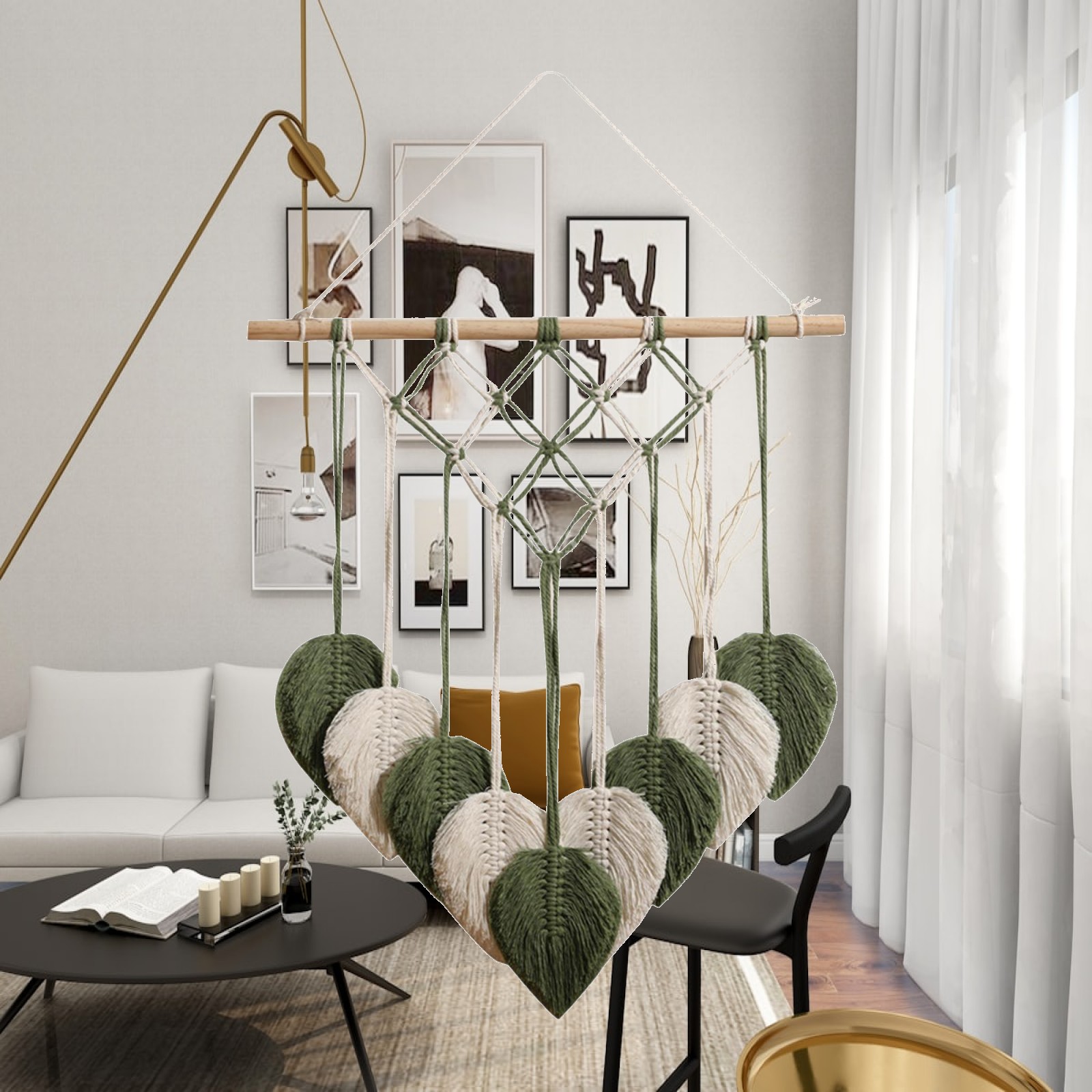 Art And Craft For Nursery - Dokuma goblen makrome duvar süsü Boho