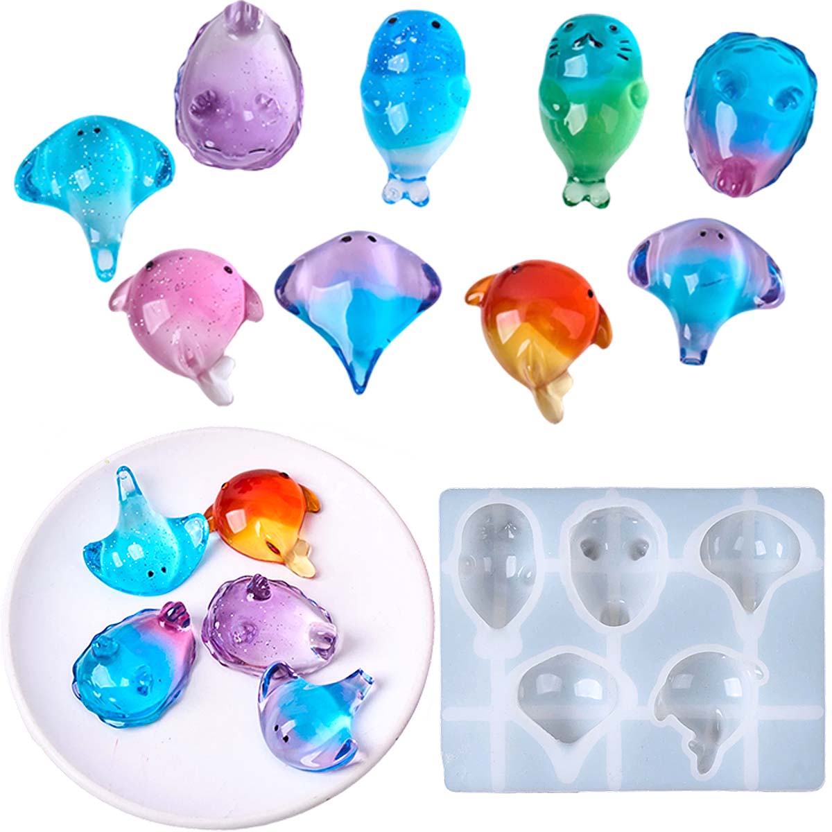 Art Craft Things - 3D Şifalı Kawaii Manta Ray Balinası