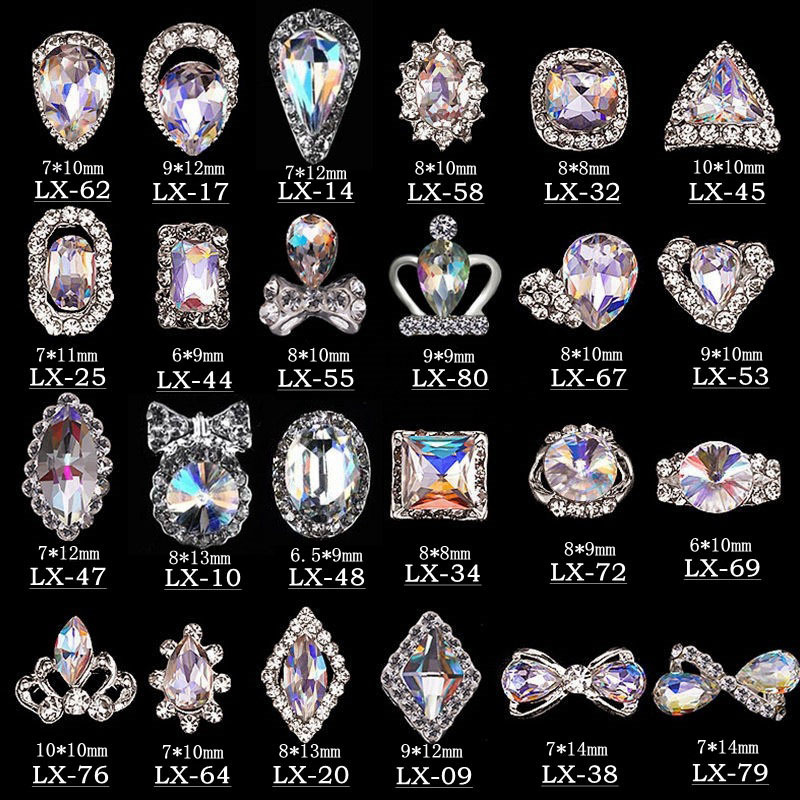 Craft And Art Difference - 10 adet 3D kristal AB renk