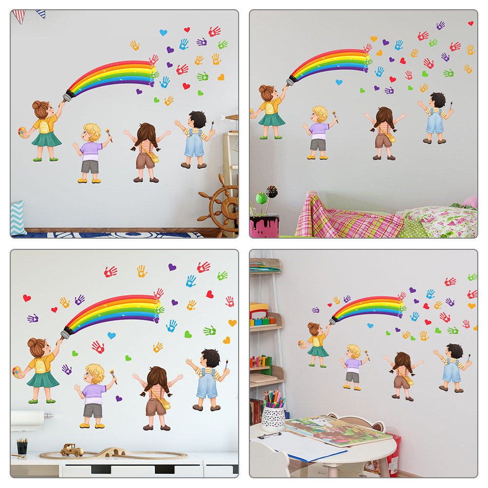 Art And Craft For Nursery - Kendin Yap Gökkuşağı Duvar Dekoru Duvar