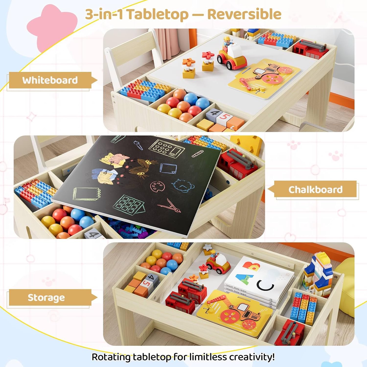 3'ü 1 Arada Çocuk Sanat Masası - Art And Craft For Nursery incelemesi ve fiyatı