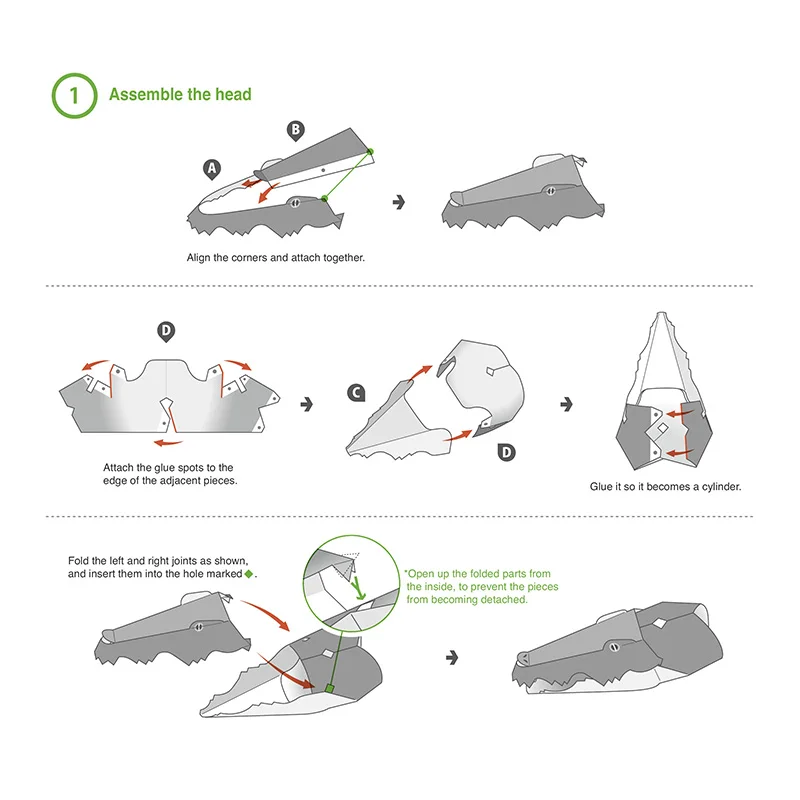 Timsah Katlanır Origami Sanat  - Art Craft Cardboard incelemesi ve fiyatı