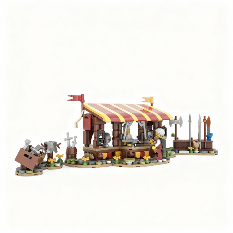 367 parça MOC Zırh Pazarı Kale - Art Craft Ideas For Christmas incelemesi ve fiyatı