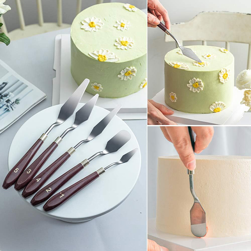 5 adet Kek Krem Spatula Seti P - Painting Knife Palette incelemesi ve fiyatı