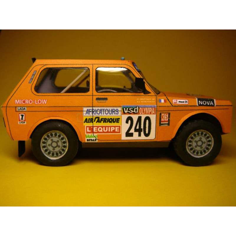 LADA NIVA 1985 1:32 Dakar rall - Art Craft Cardboard incelemesi ve fiyatı