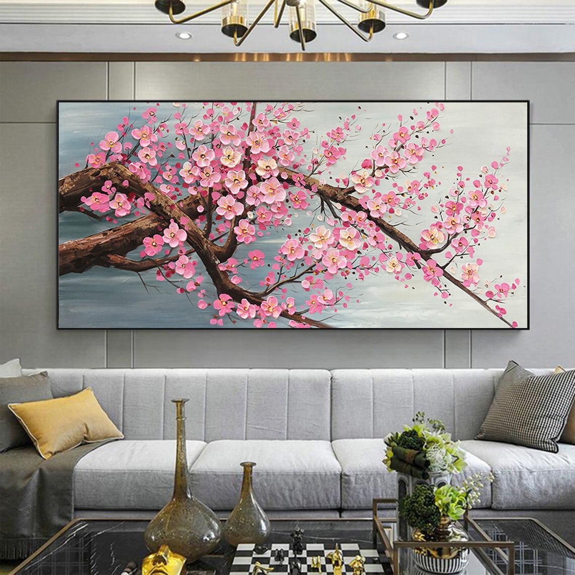 Modern Kiraz Çiçeği Tuval Sana - Painting Knife Palette incelemesi ve fiyatı