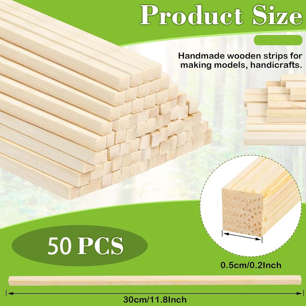 20/50 adet Ahşap Çubuklar, Kar - Art Craft Materials incelemesi ve fiyatı