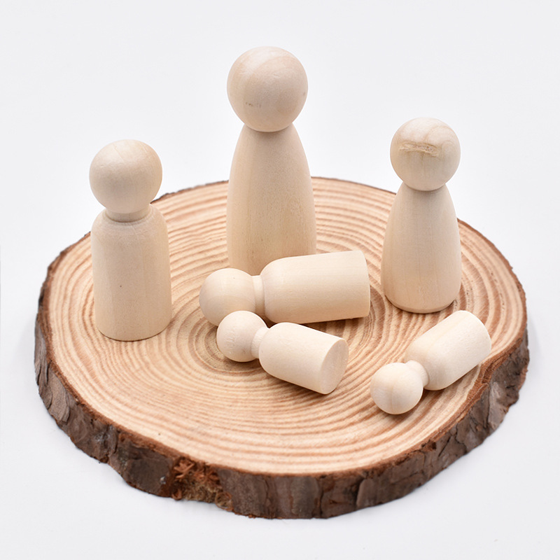 5 adet Bitmemiş Ahşap Peg Bebe - Art And Craft For Nursery incelemesi ve fiyatı