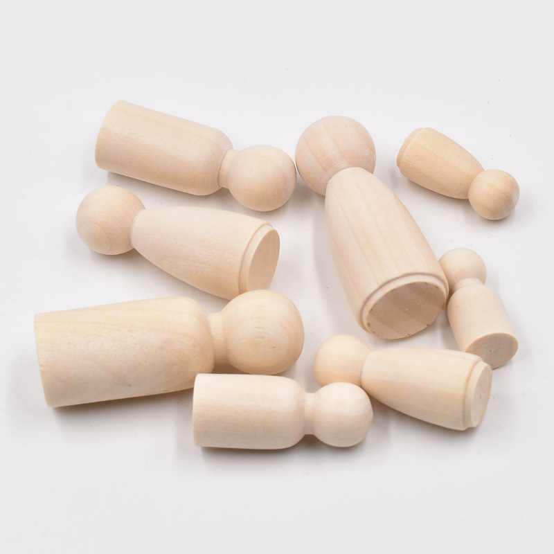 5 adet Bitmemiş Ahşap Peg Bebe - Art And Craft For Nursery incelemesi ve fiyatı
