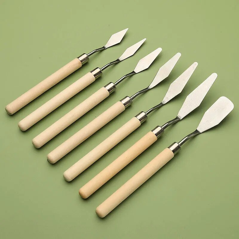 7 adet Paslanmaz Çelik Yağlıbo - Painting Knife Palette incelemesi ve fiyatı