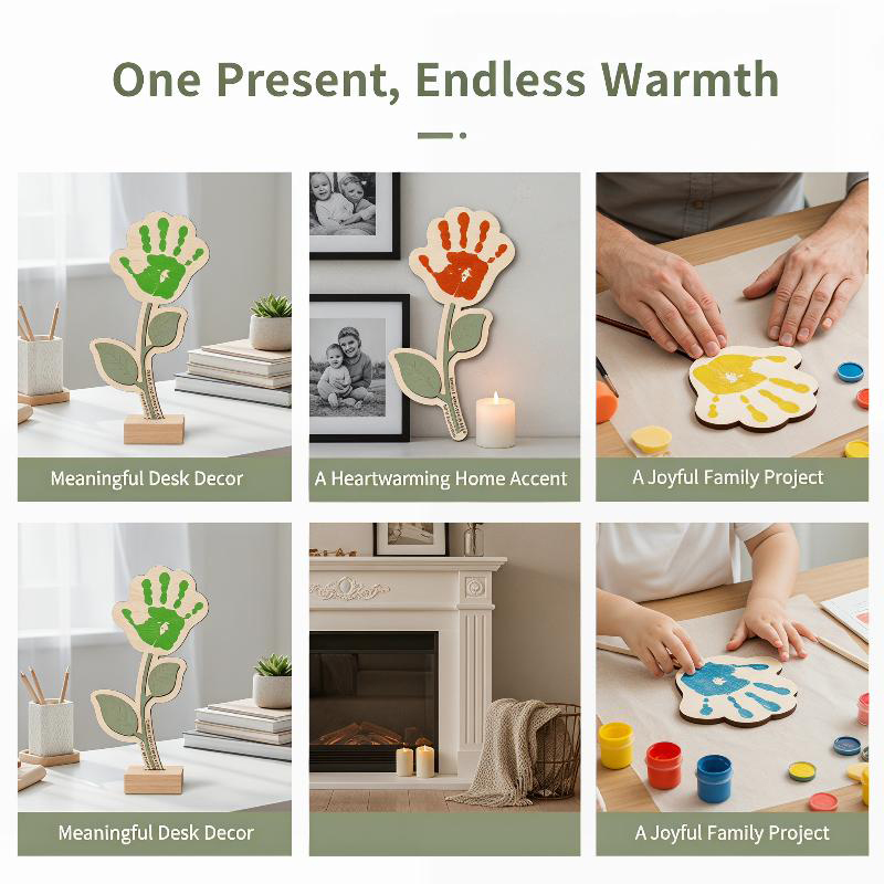 Boş Ahşap El İzi Çiçek Plakası - Art And Craft For Nursery incelemesi ve fiyatı