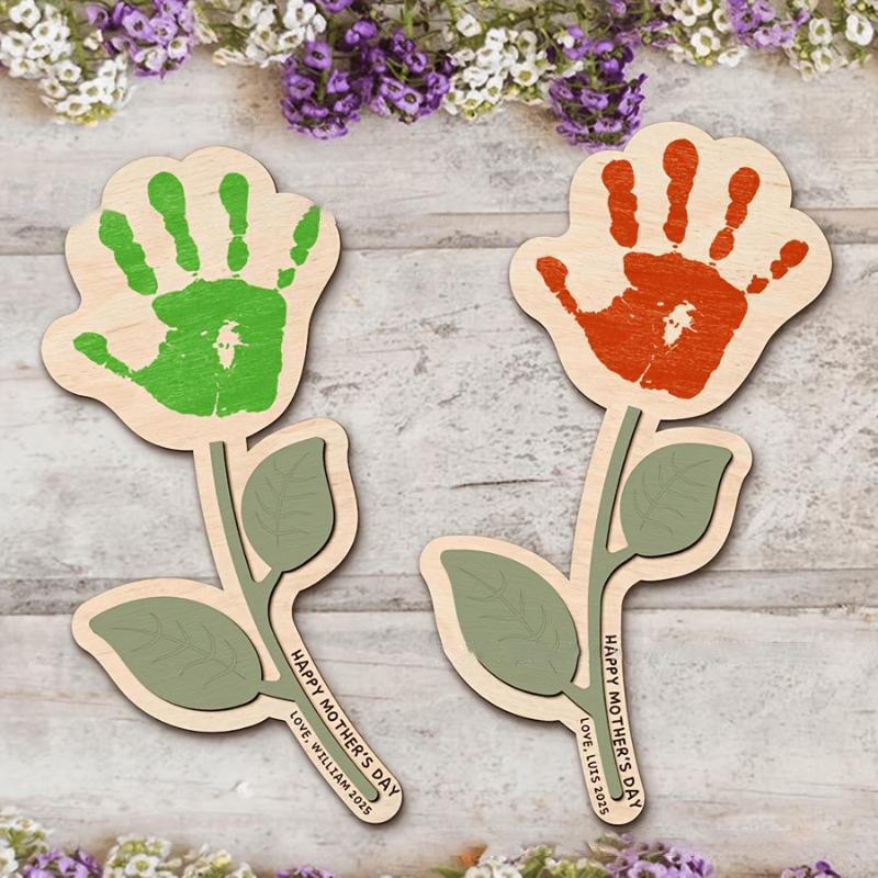 Boş Ahşap El İzi Çiçek Plakası - Art And Craft For Nursery incelemesi ve fiyatı