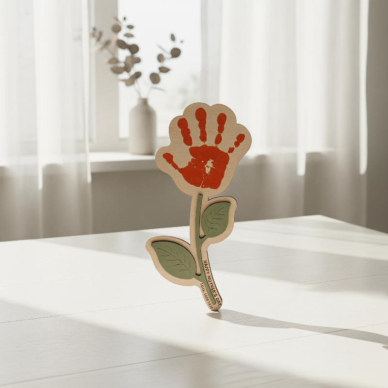 Boş Ahşap El İzi Çiçek Plakası - Art And Craft For Nursery incelemesi ve fiyatı