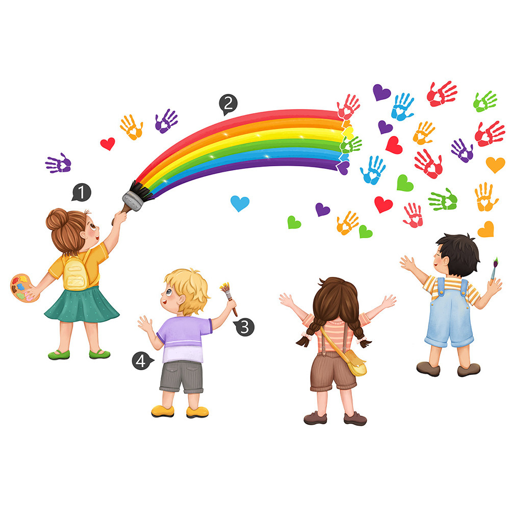 Kendin Yap Gökkuşağı Duvar Dek - Art And Craft For Nursery incelemesi ve fiyatı